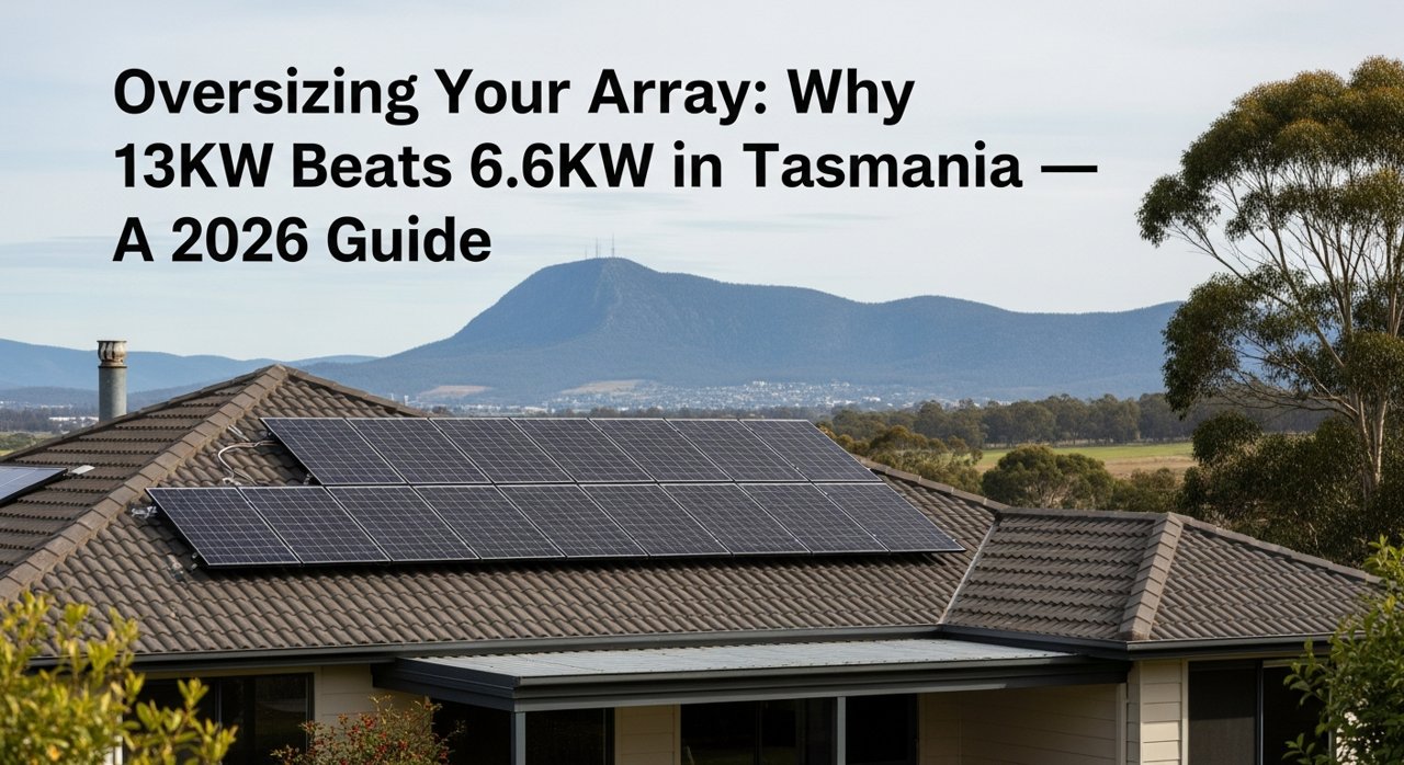 Oversizing Your Array: Why 13kW Beats 6.6kW in Tasmania — A 2026 Guide